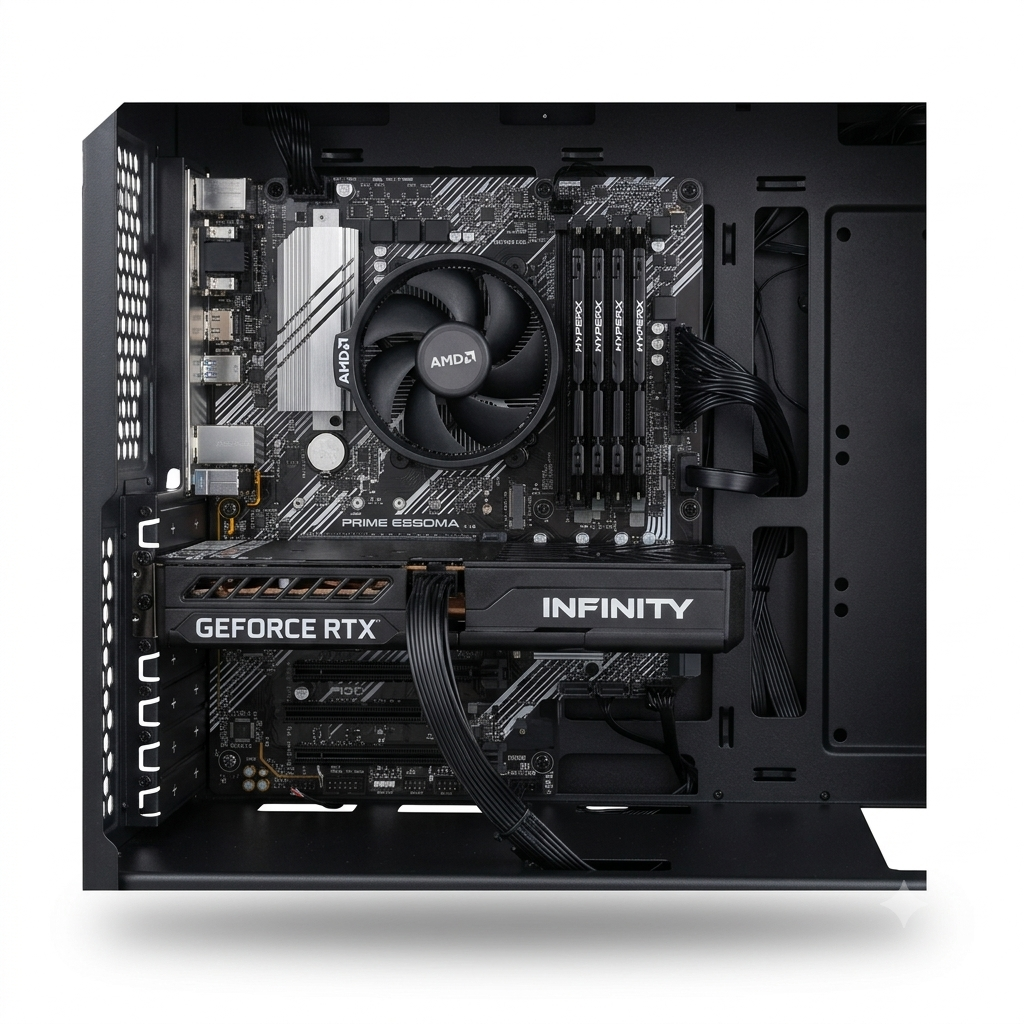 Gaming PC - Ryzen 5 5500 - RTX 5060 8GB - 16GB RAM - Win 11 Pro